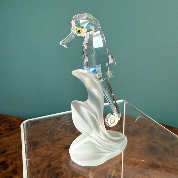 Swarovski Crystal Figurine Seahorse #168683 In Original Box With Certificate - Picture 3 of 10